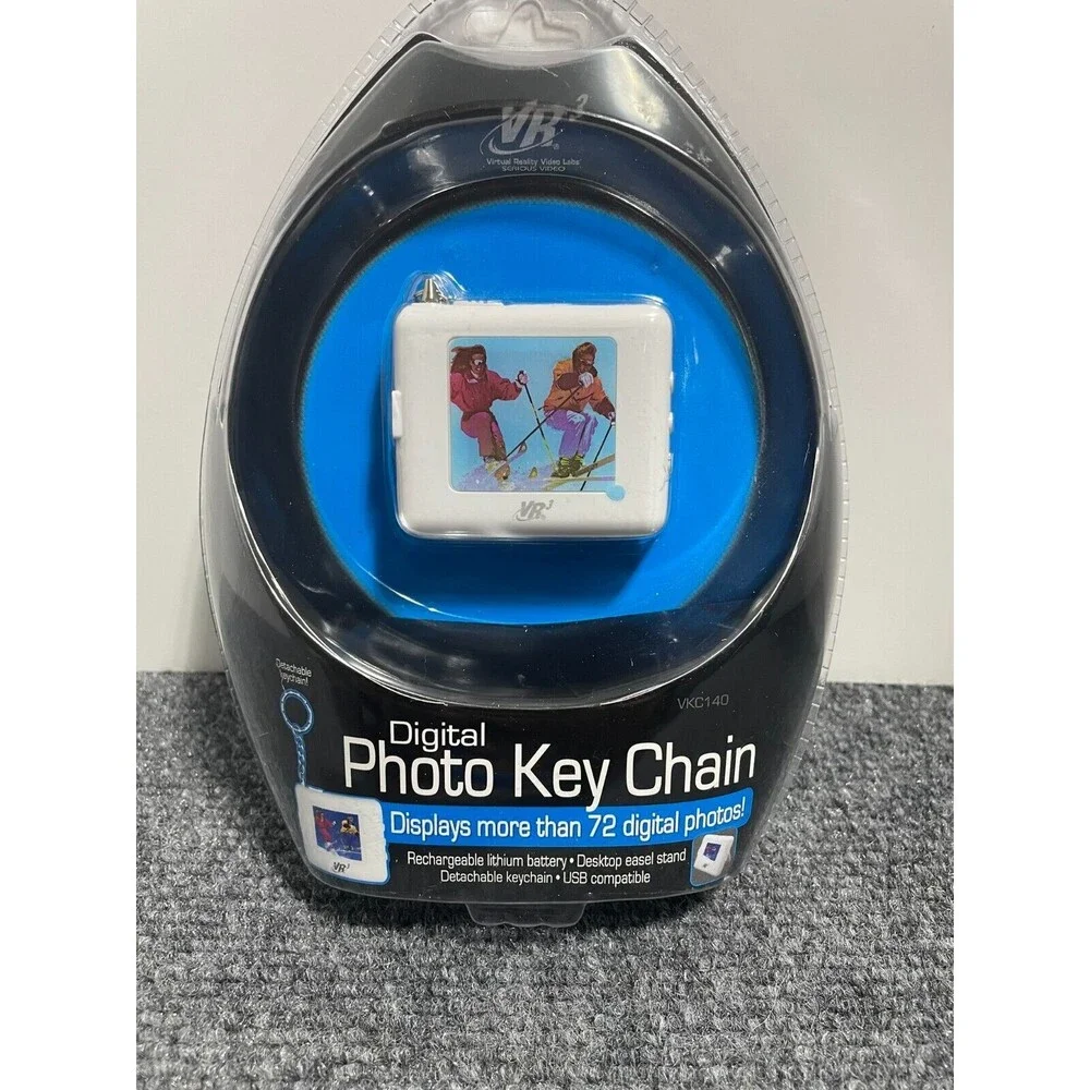 VR3 Digital Photo Key Chain Upto 72 digital photos Rechargeable USB